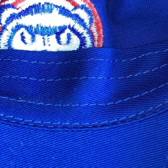 EUC MLB Chicago Cubs Strapback Cap Nee Era Cubby Logo Blue - Picture 9 of 9